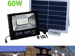 PROIECTOR 60W CU PANOU SOLAR SI TELECOMANDA